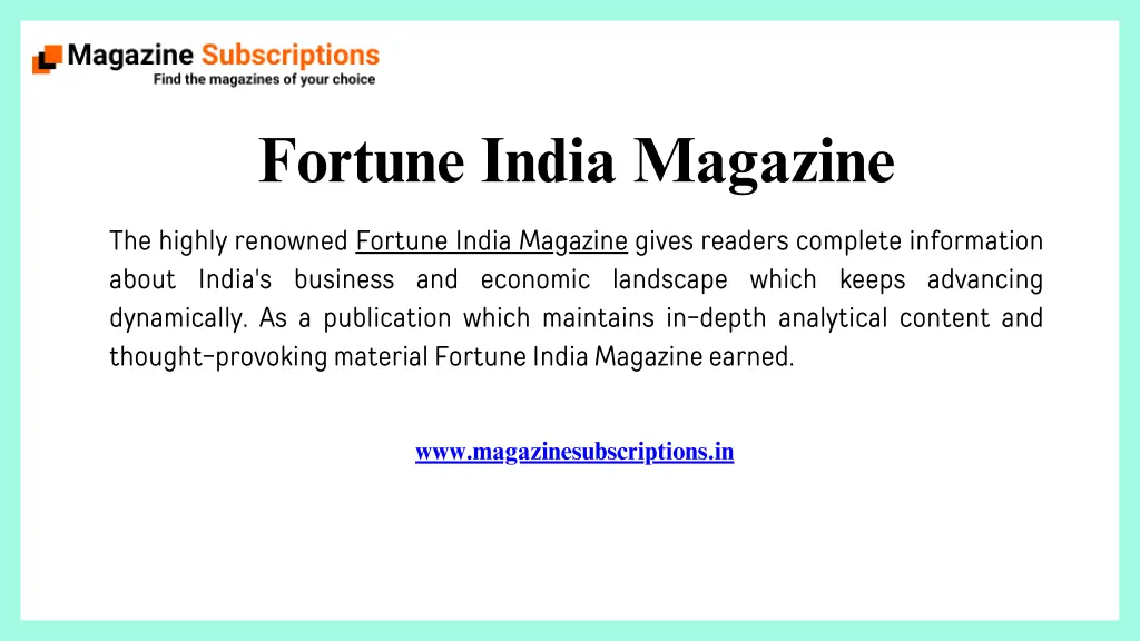 fortune india magazine