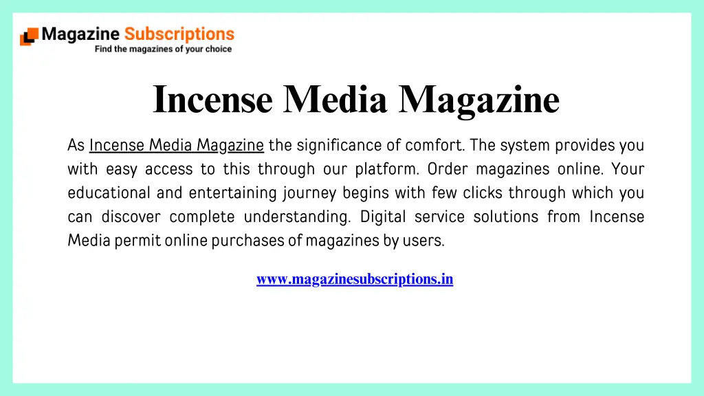 incense media magazine