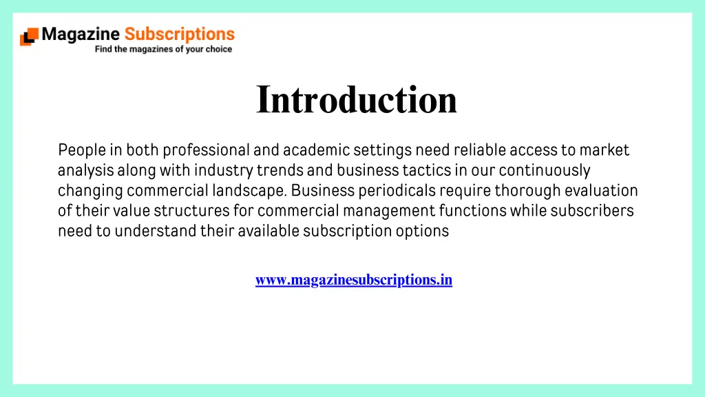 introduction