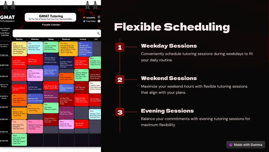 flexible scheduling