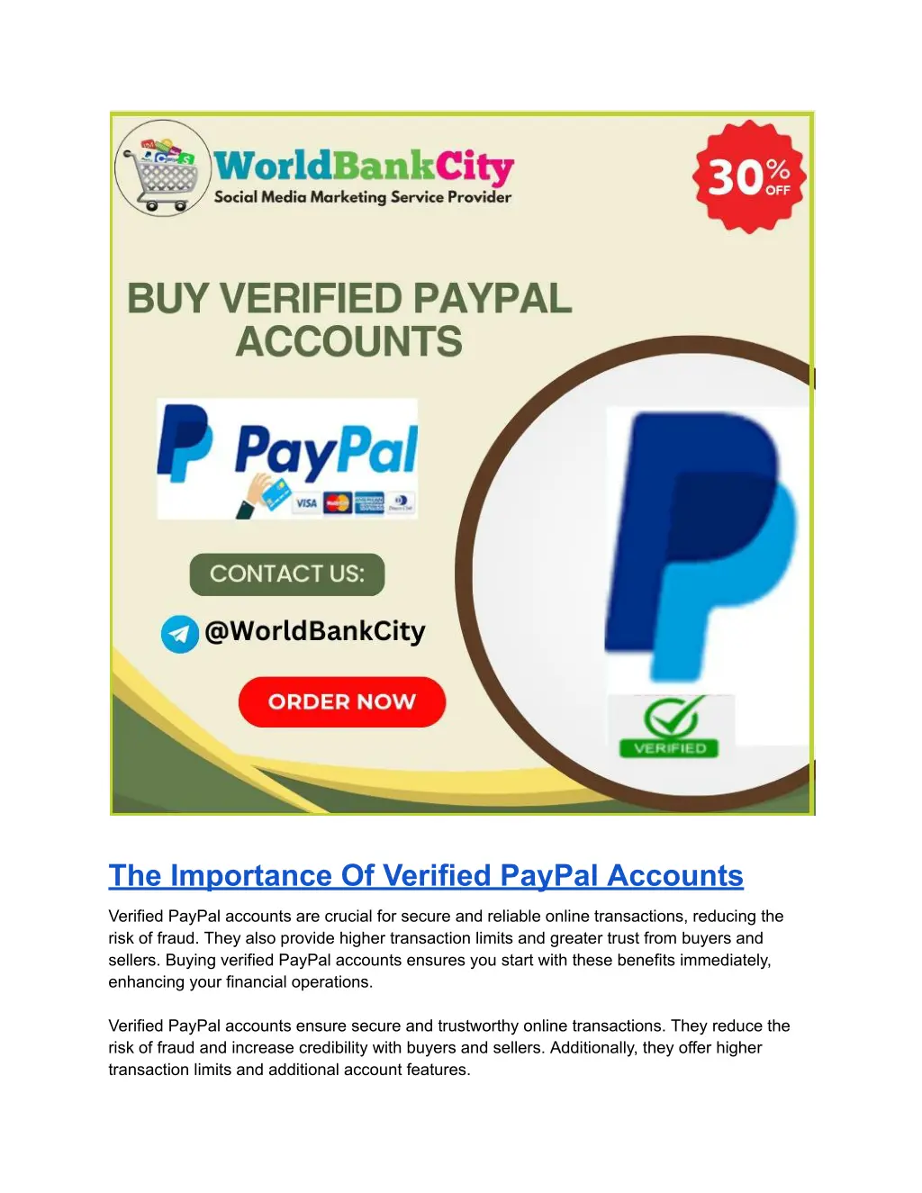 the importance of verified paypal accounts