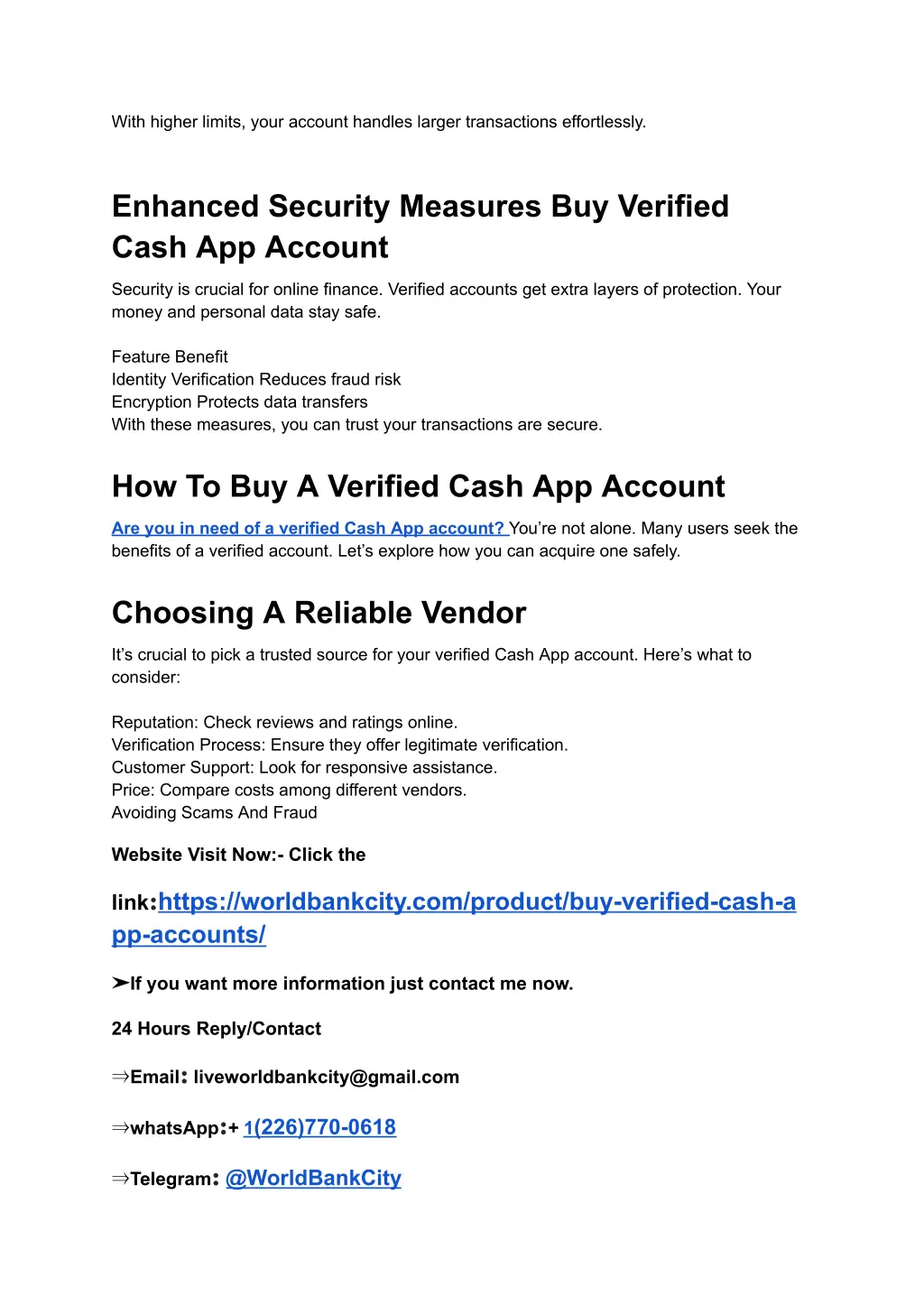 with higher limits your account handles larger