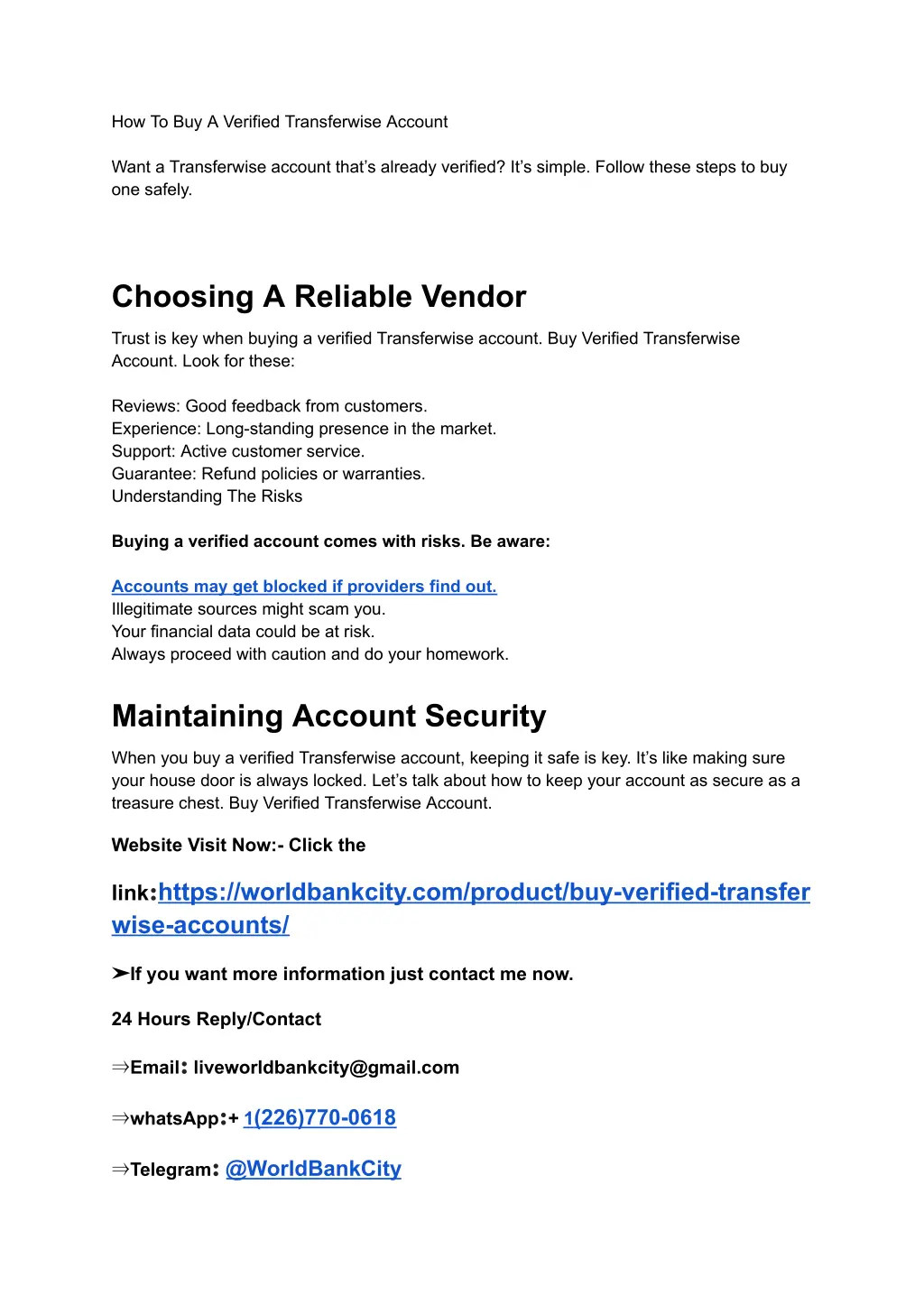 how to buy a verified transferwise account want