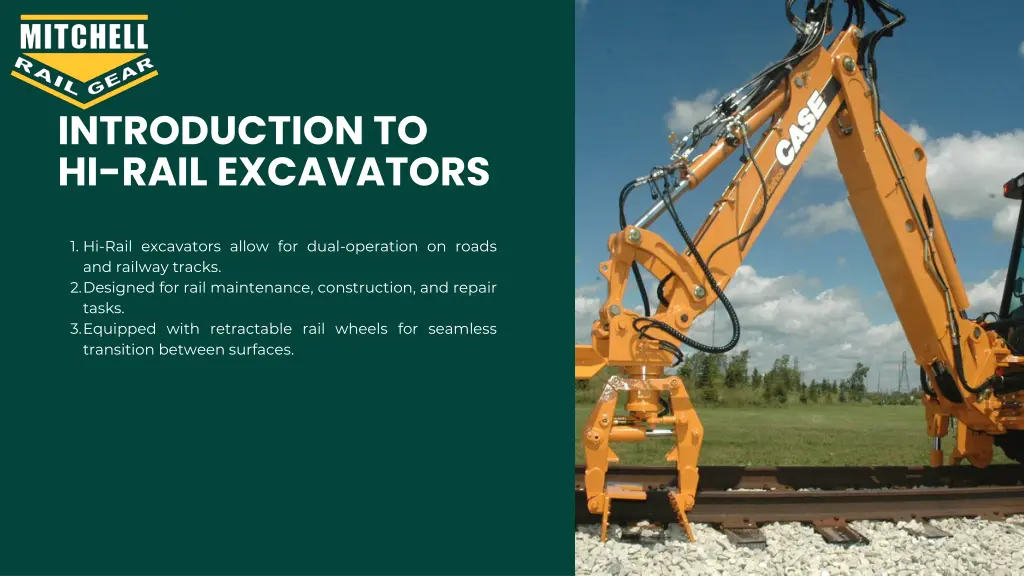 introduction to hi rail excavators