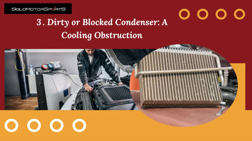 3 dirty or blocked condenser a cooling obstruction
