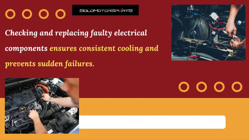 checking and replacing faulty electrical