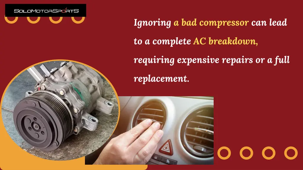 ignoring a bad compressor can lead