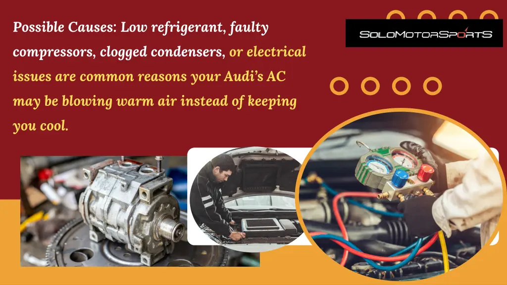 possible causes low refrigerant faulty