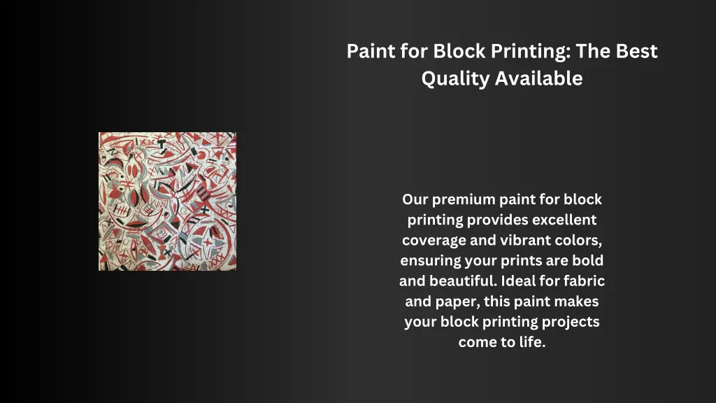 paint for block printing the best quality