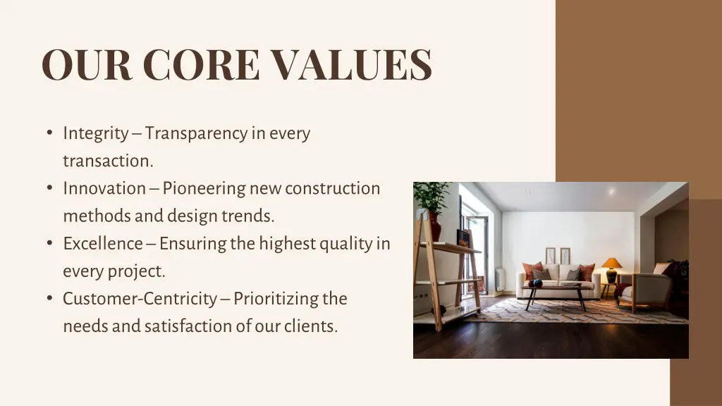 our core values