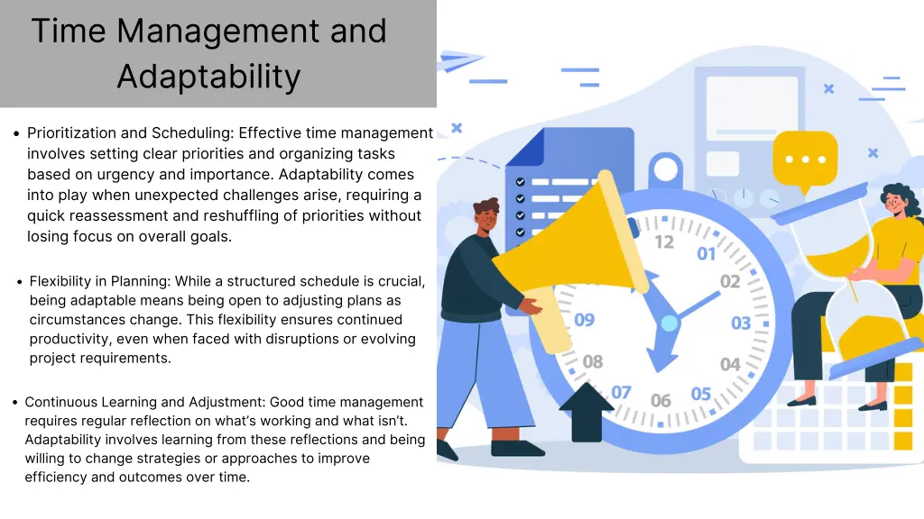 time management and adaptability