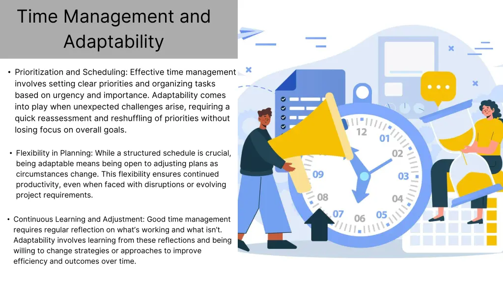 time management and adaptability