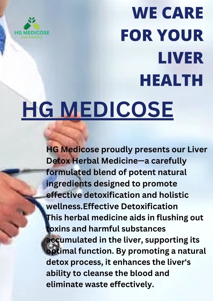 we care for your liver health