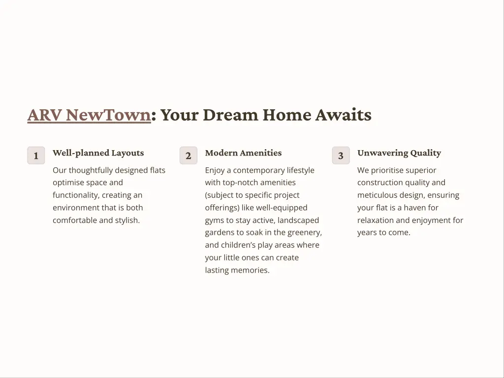 arv newtown your dream home awaits