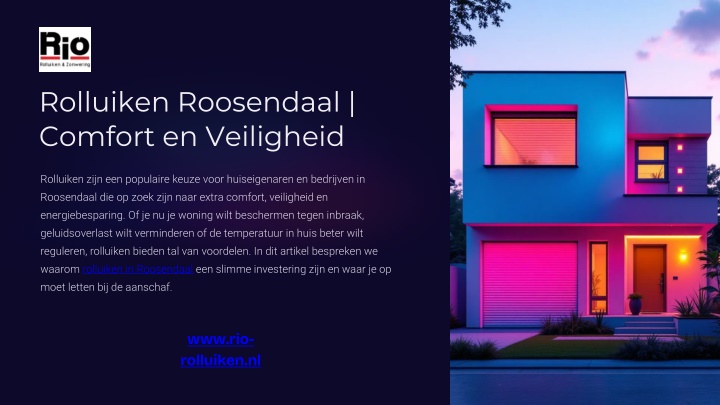 rolluiken roosendaal comfort en veiligheid