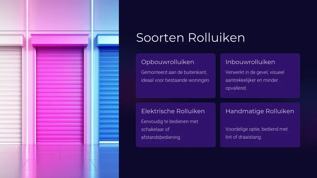 soorten rolluiken