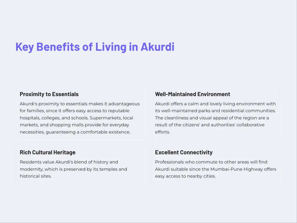 key benefits of living in akurdi