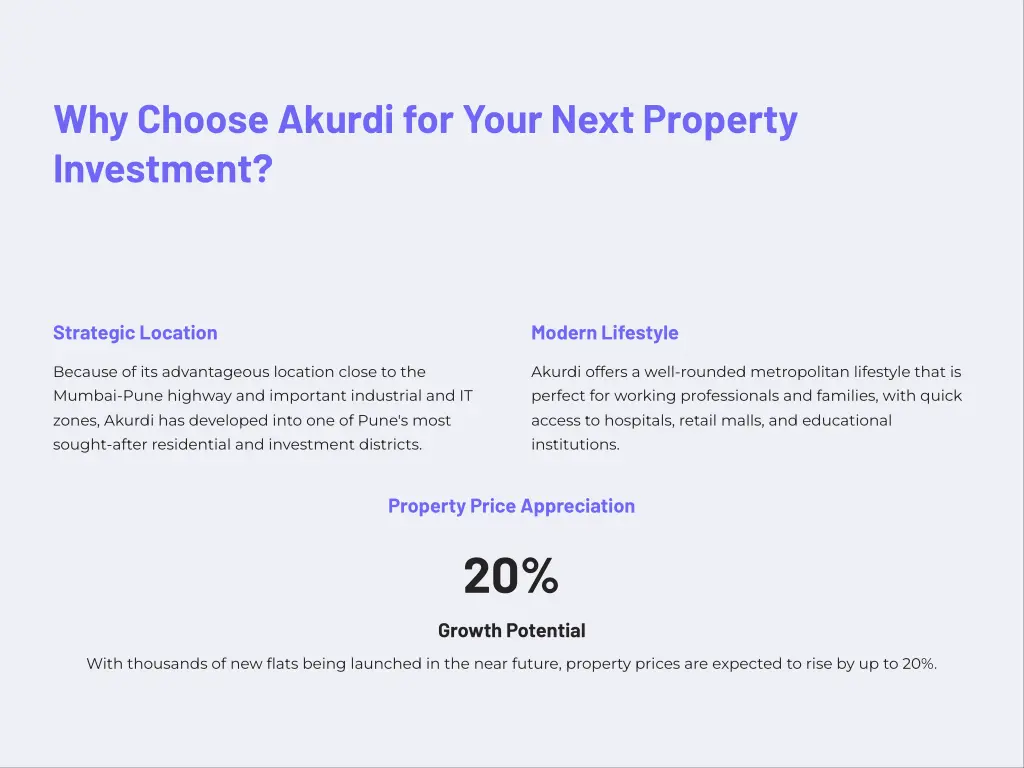 why choose akurdi for your next property