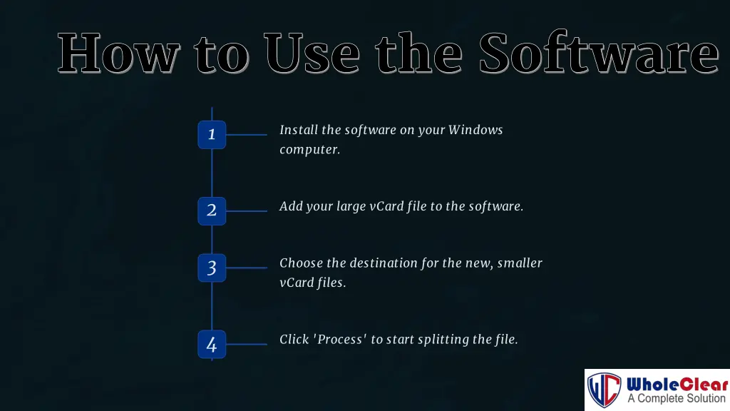 how to use the software