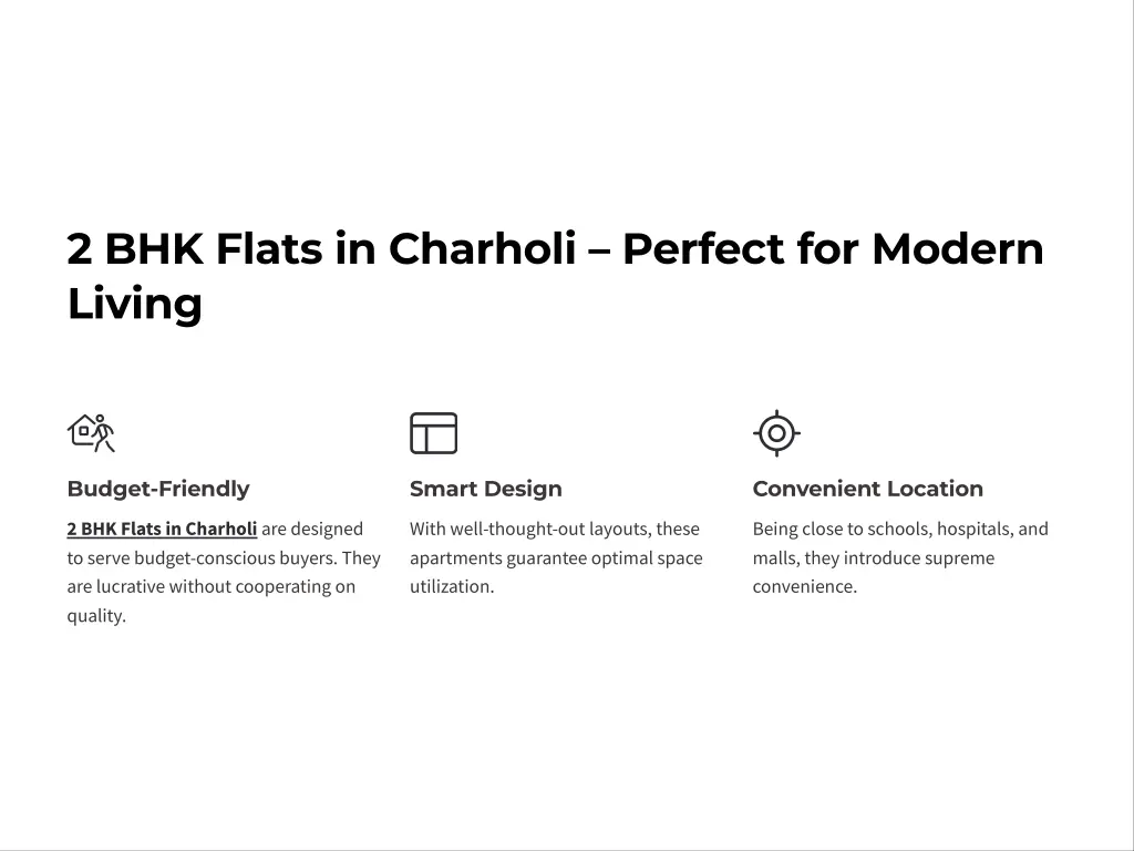 2 bhk flats in charholi perfect for modern living