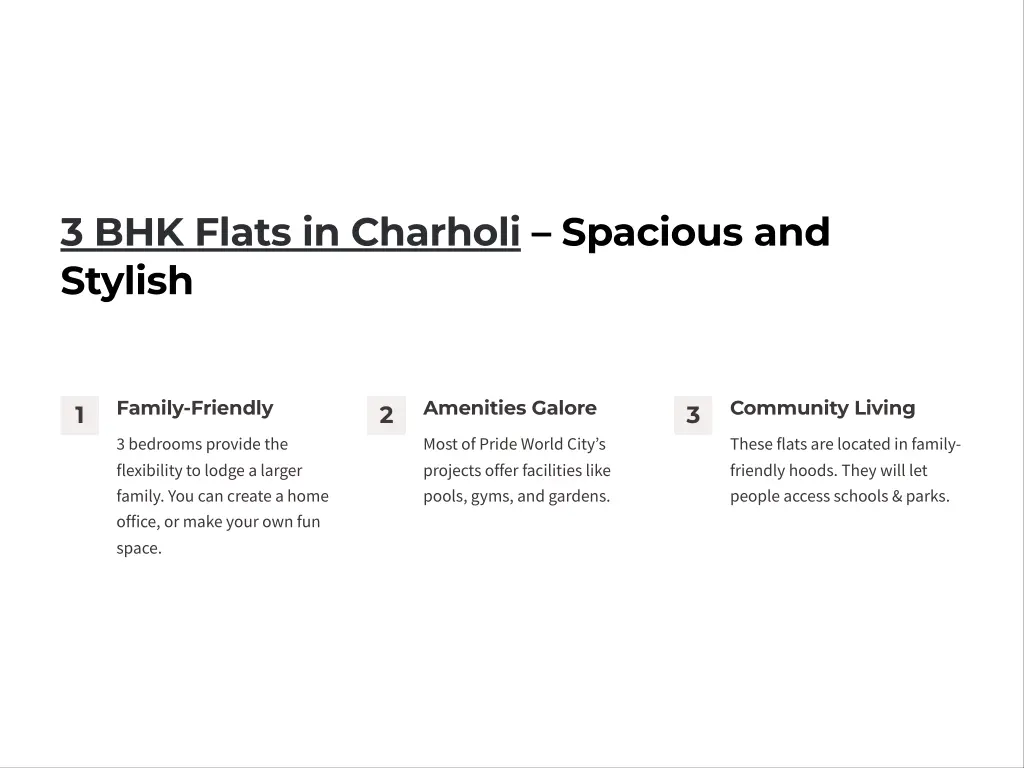 3 bhk flats in charholi spacious and stylish