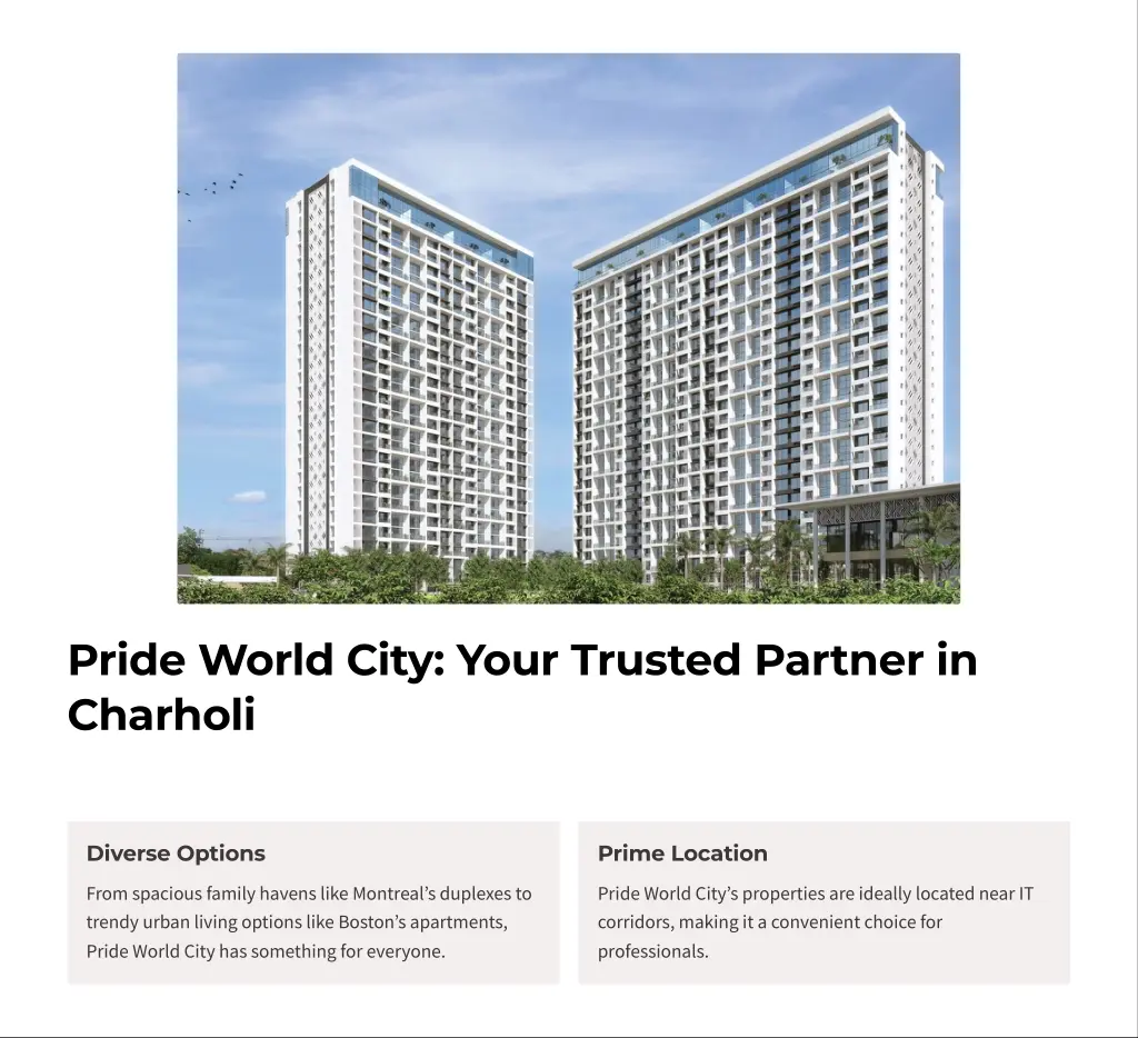 pride world city your trusted partner in charholi
