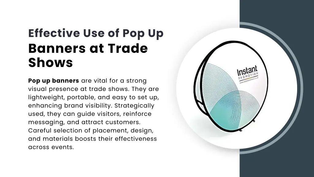 effective use of pop up banners at trade shows