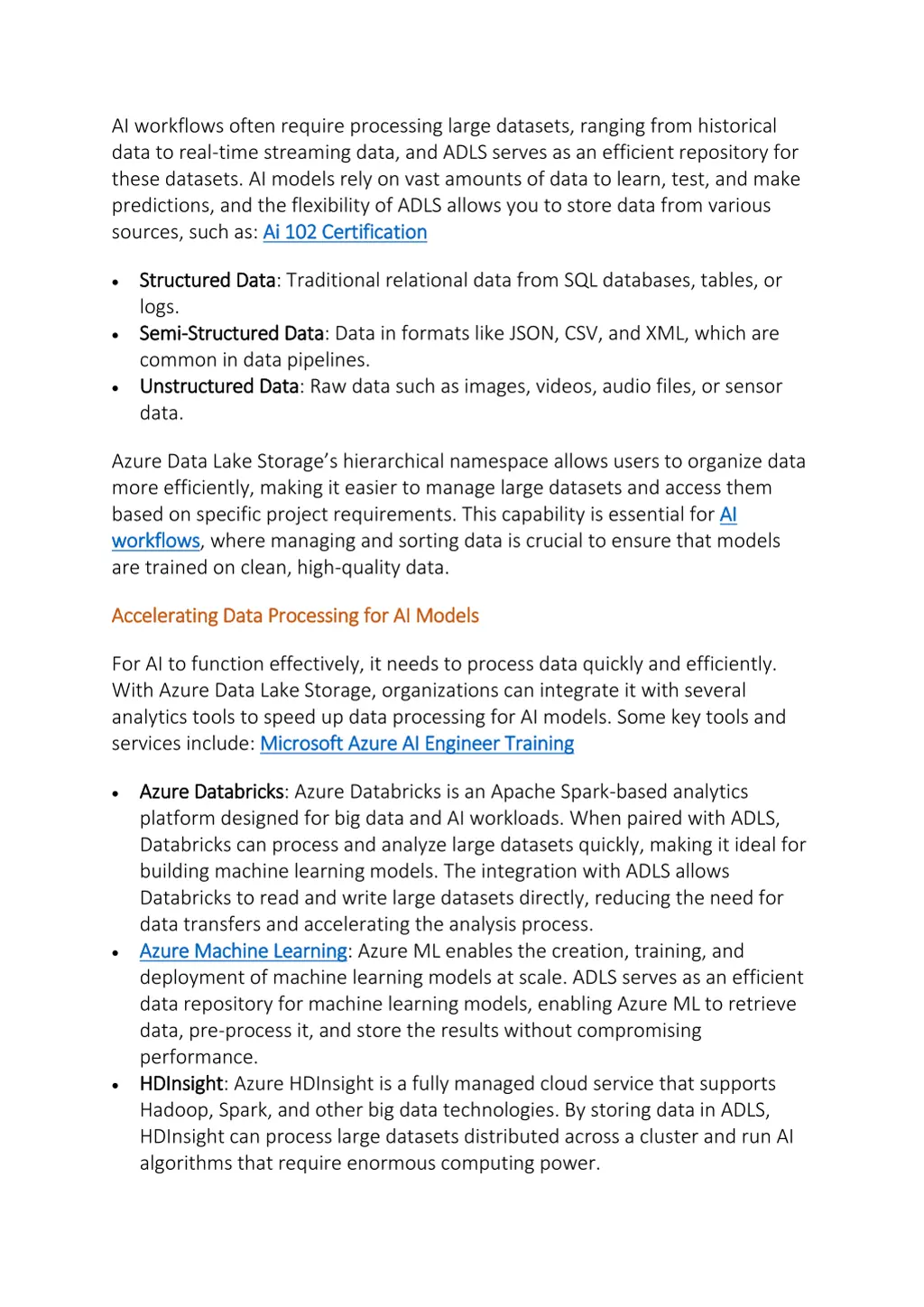 ai workflows often require processing large