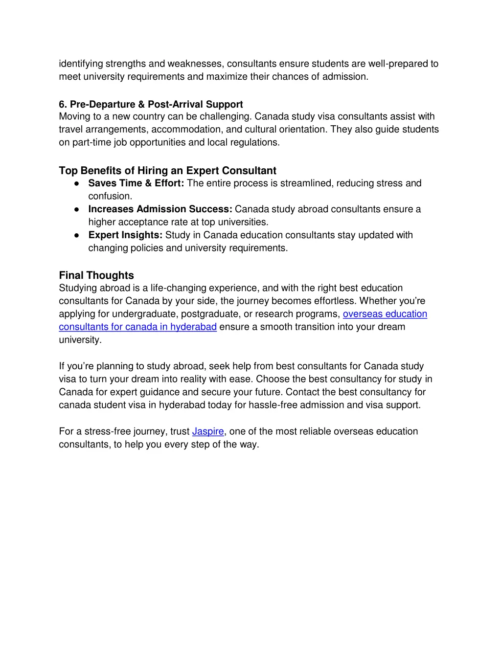 identifying strengths and weaknesses consultants