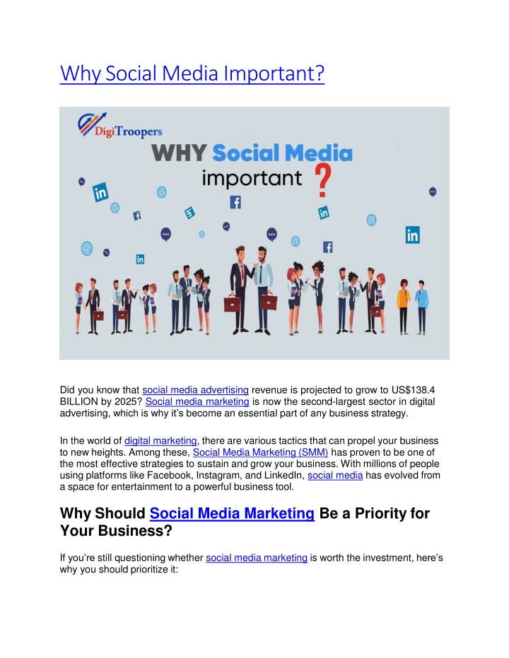 why social media important