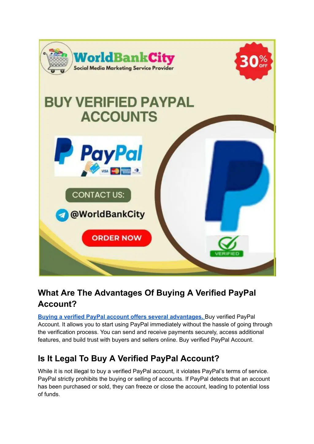 what are the advantages of buying a verified
