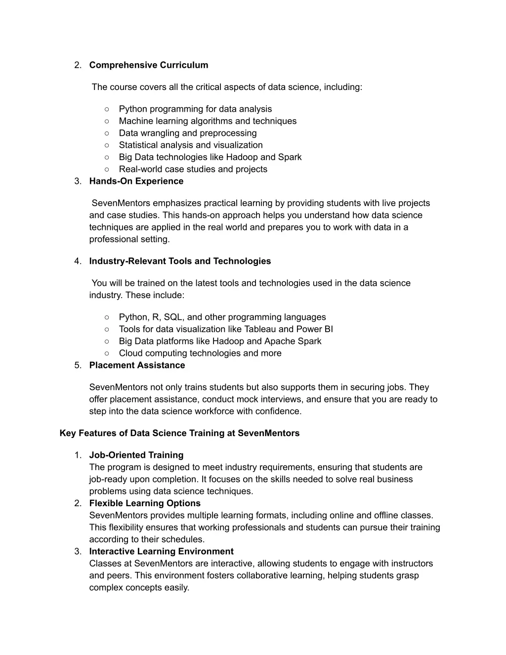 2 comprehensive curriculum