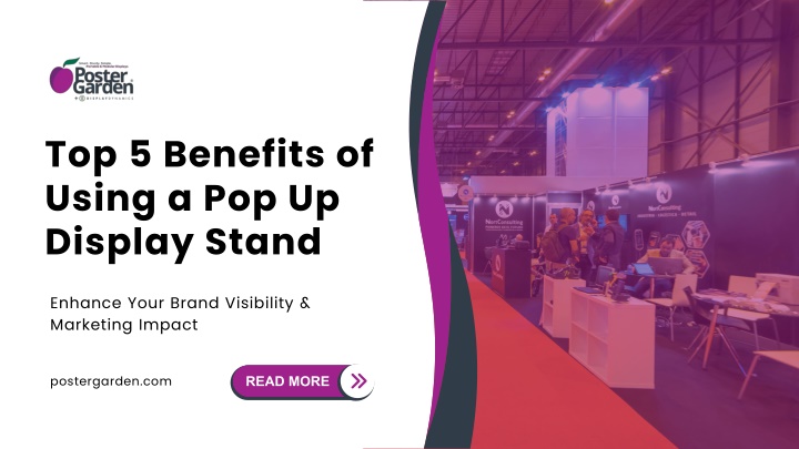 top 5 benefits of using a pop up display stand