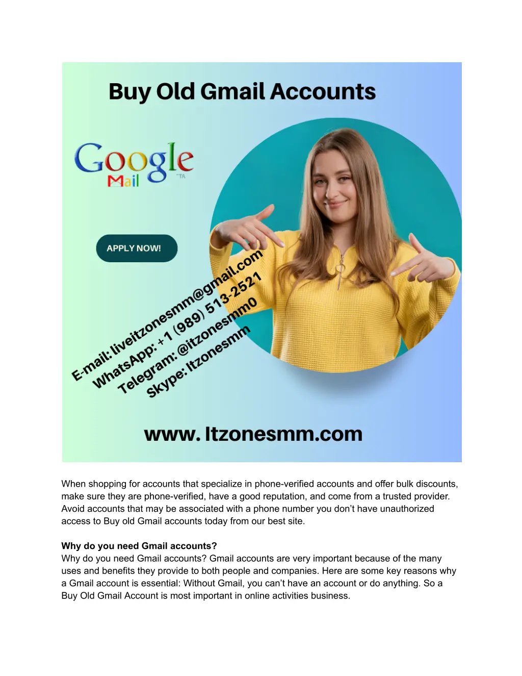 when shopping for accounts that specialize