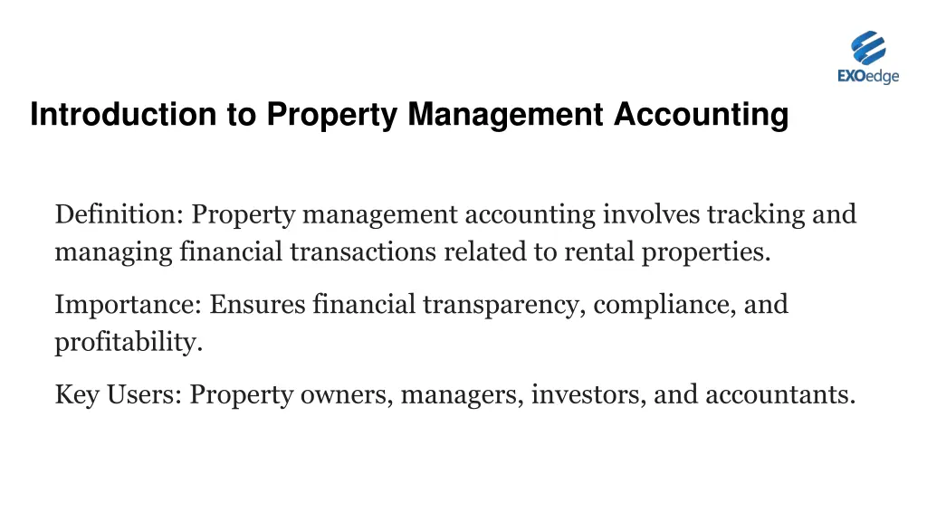 introduction to property management accounting