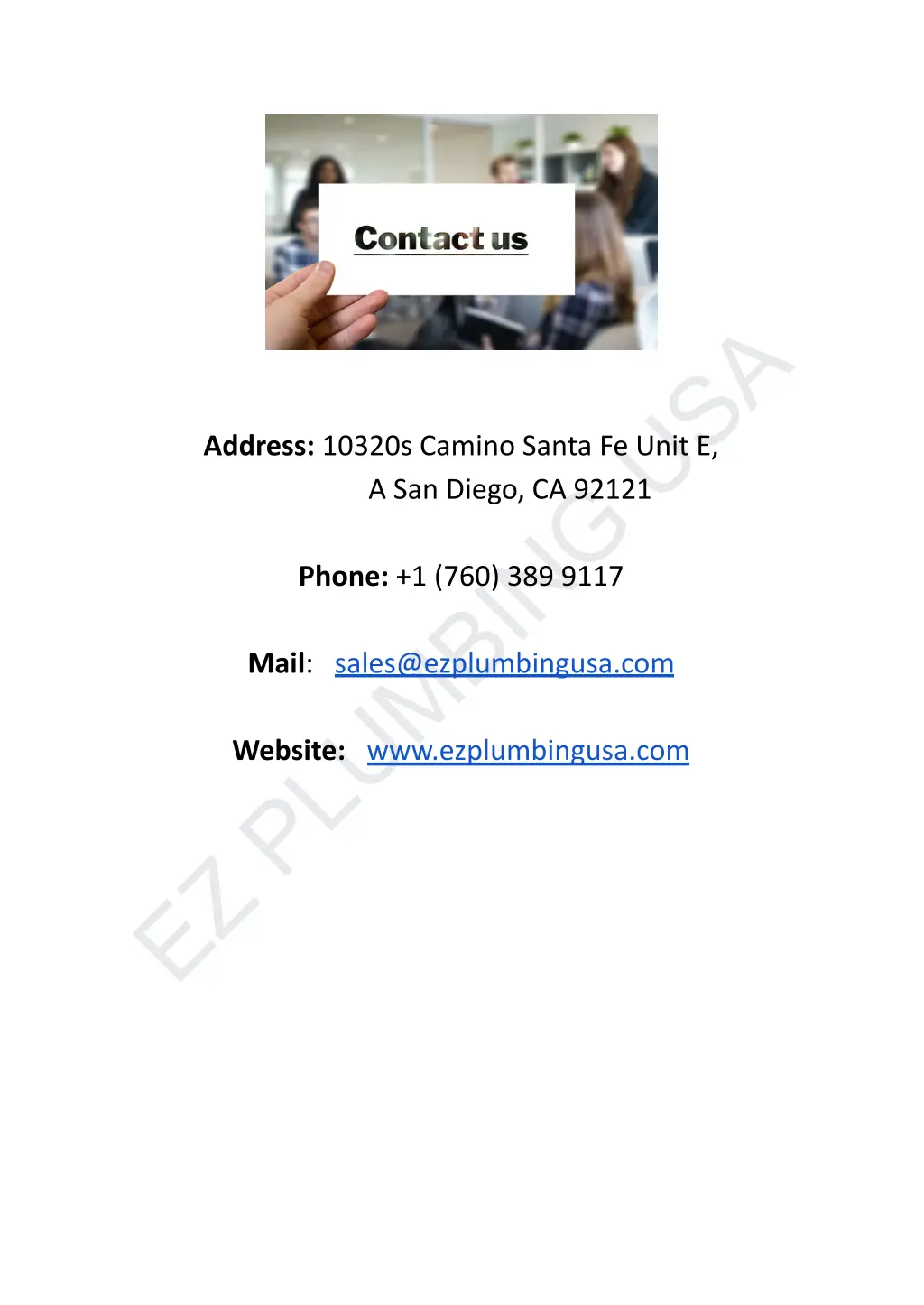 ez plumbing usa