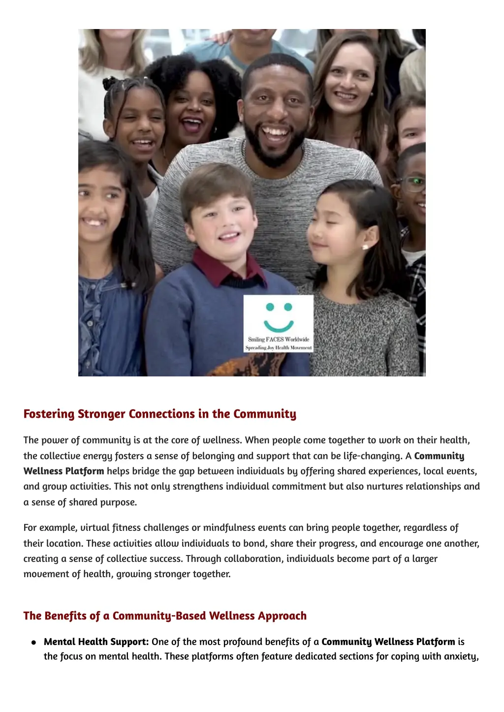 fostering stronger connections in the community