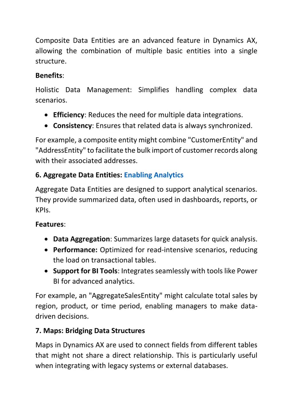composite data entities are an advanced feature