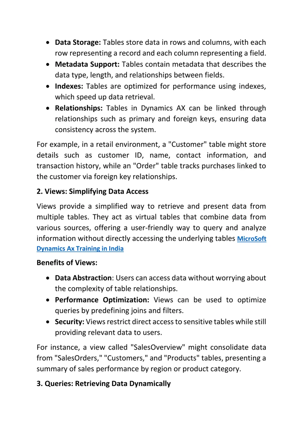 data storage tables store data in rows