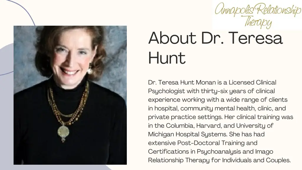 about dr teresa hunt