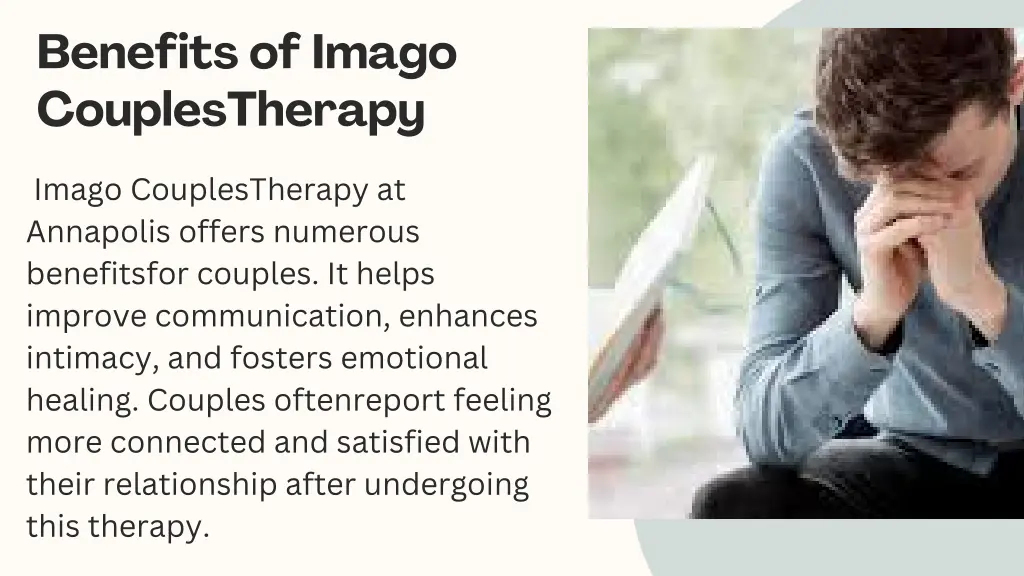 benefits of imago couplestherapy
