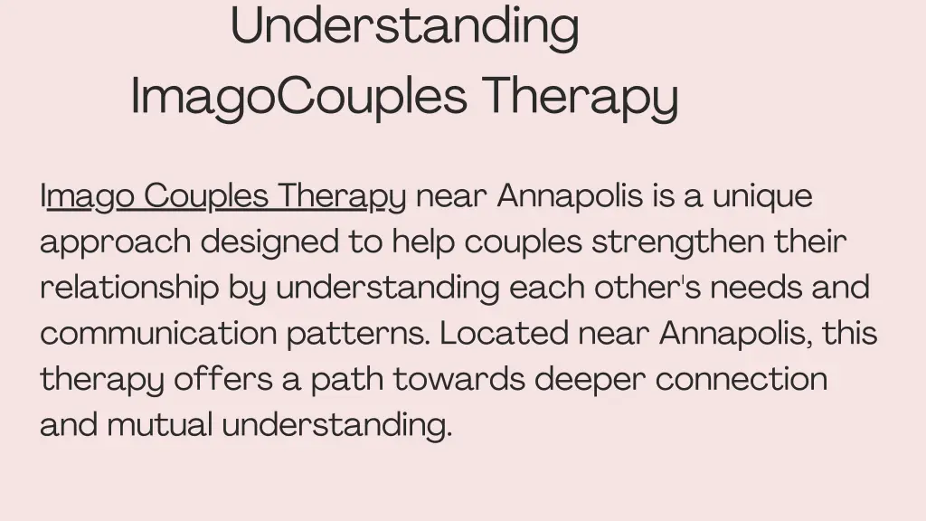 understanding imagocouples therapy