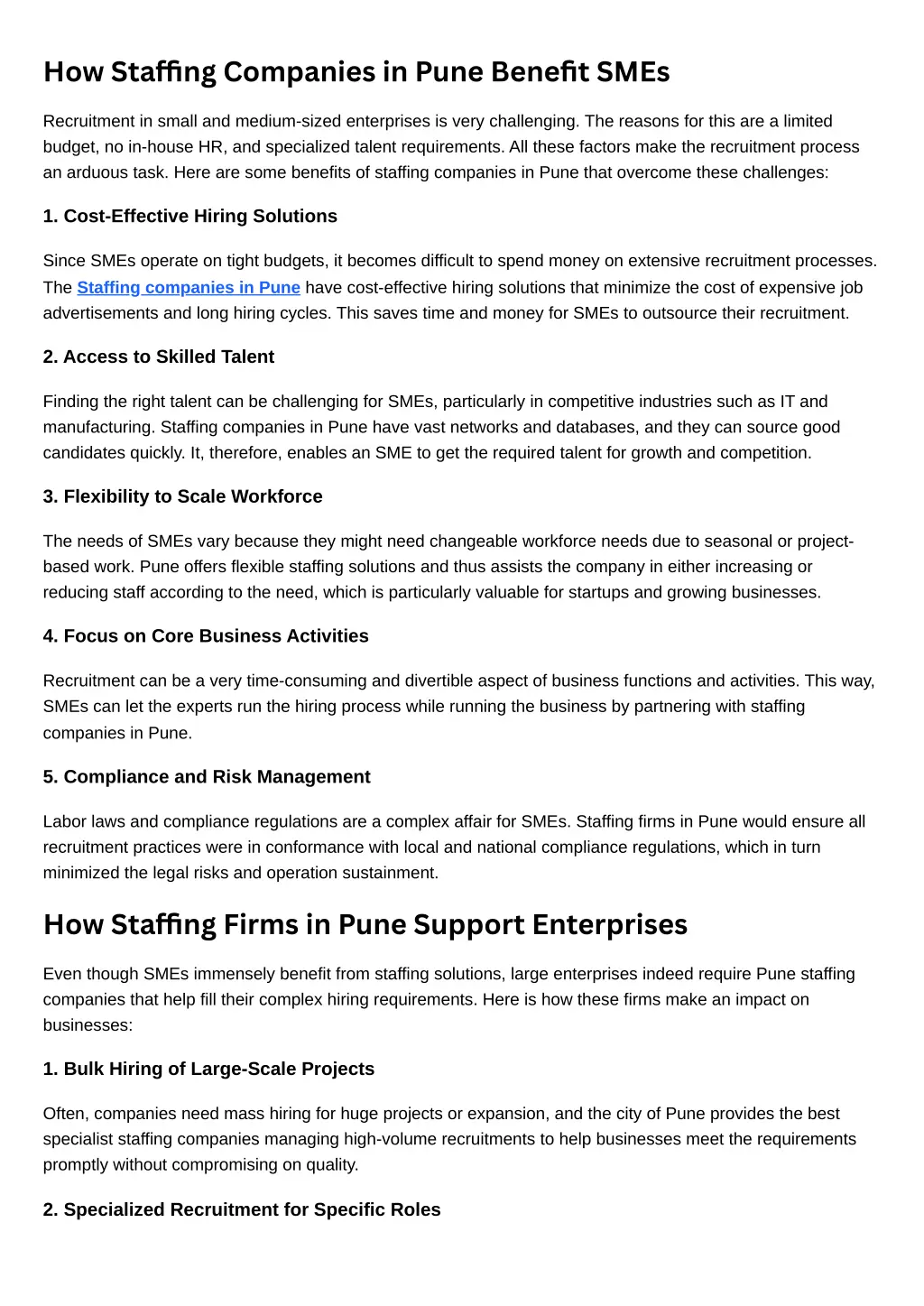how sta ng companies in pune benefit smes