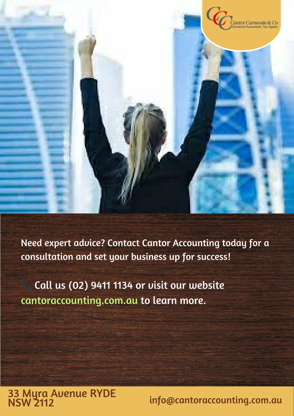 need expert advice contact cantor accounting