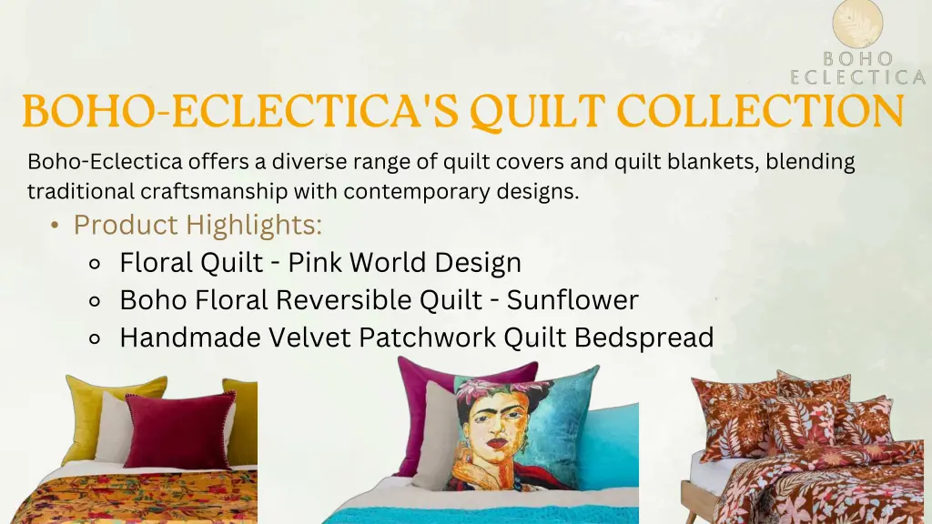 boho eclectica offers a diverse range of quilt