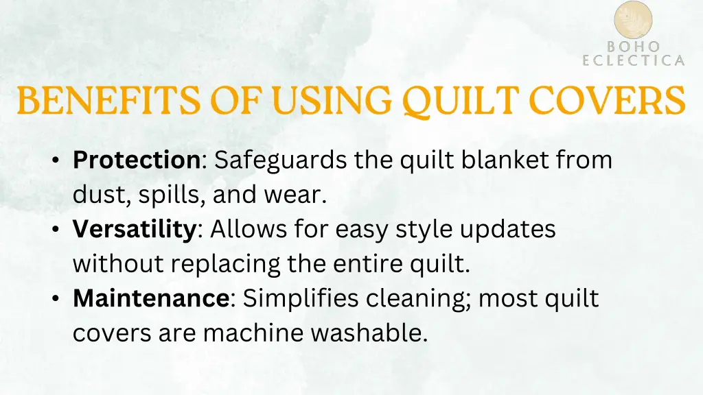 protection safeguards the quilt blanket from dust