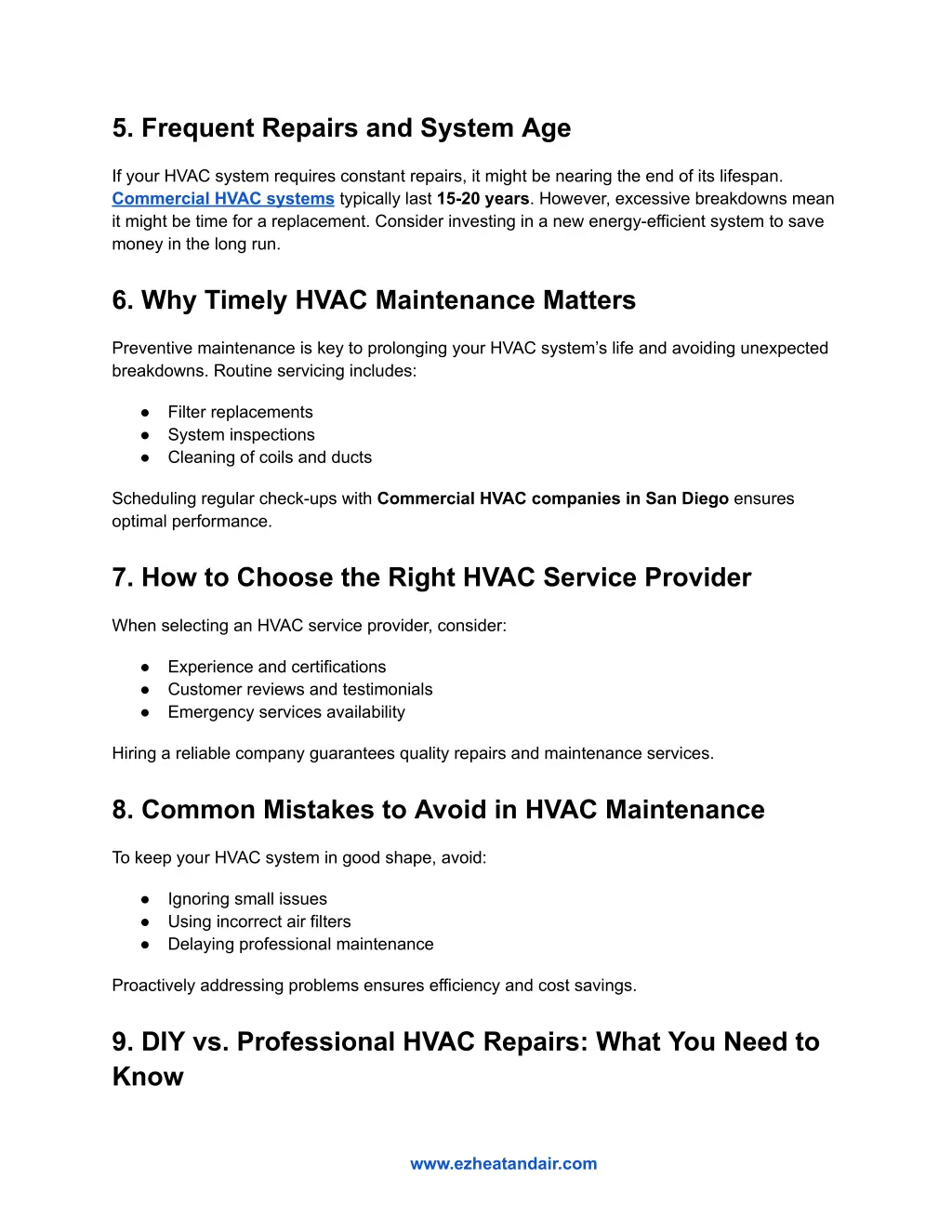 5 frequent repairs and system age