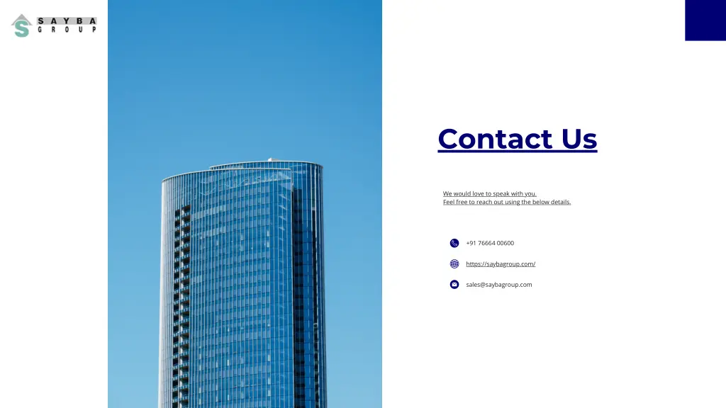 contact us