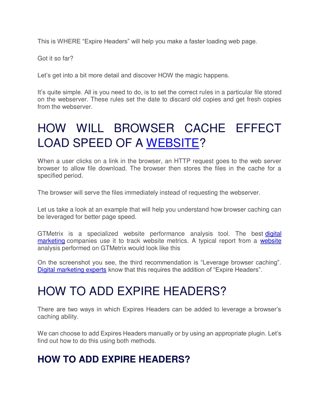 this is where expire headers will help you make