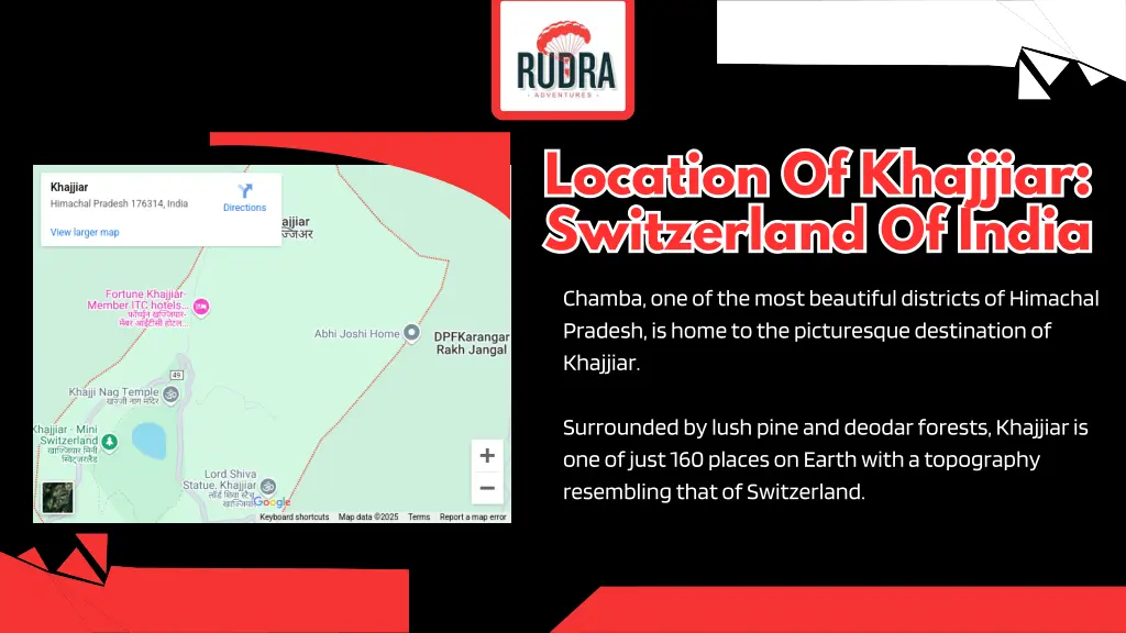 location of khajjiar switzerland of india